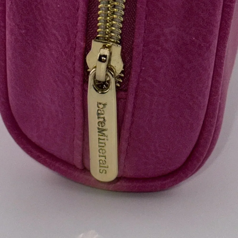 BARE MINERALS Makeup/Cosmetic/Skincare Hot Pink Zip Around Bag Pouch